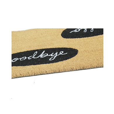 Sonoma Goods For Life® Hello Goodbye 18'' x 30'' Coir Doormat