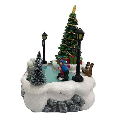 St. Nicholas Square good Village Tree Victorian Tree Plaza 2022 Illuminated 73277 NEW