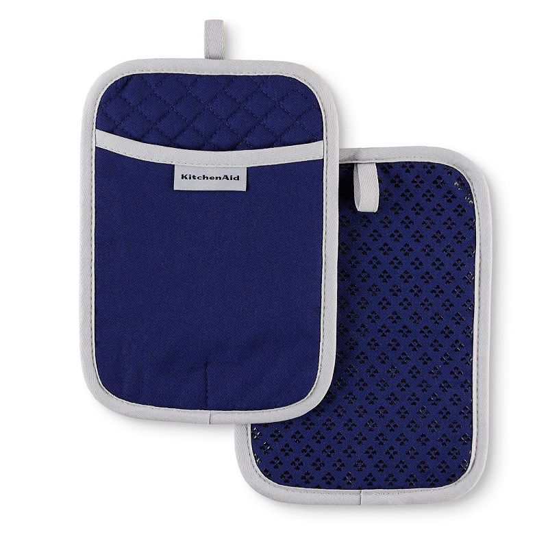 KitchenAid Asteroid Pot Holder 2-Pack Set  Cobalt Blue  7  x 10