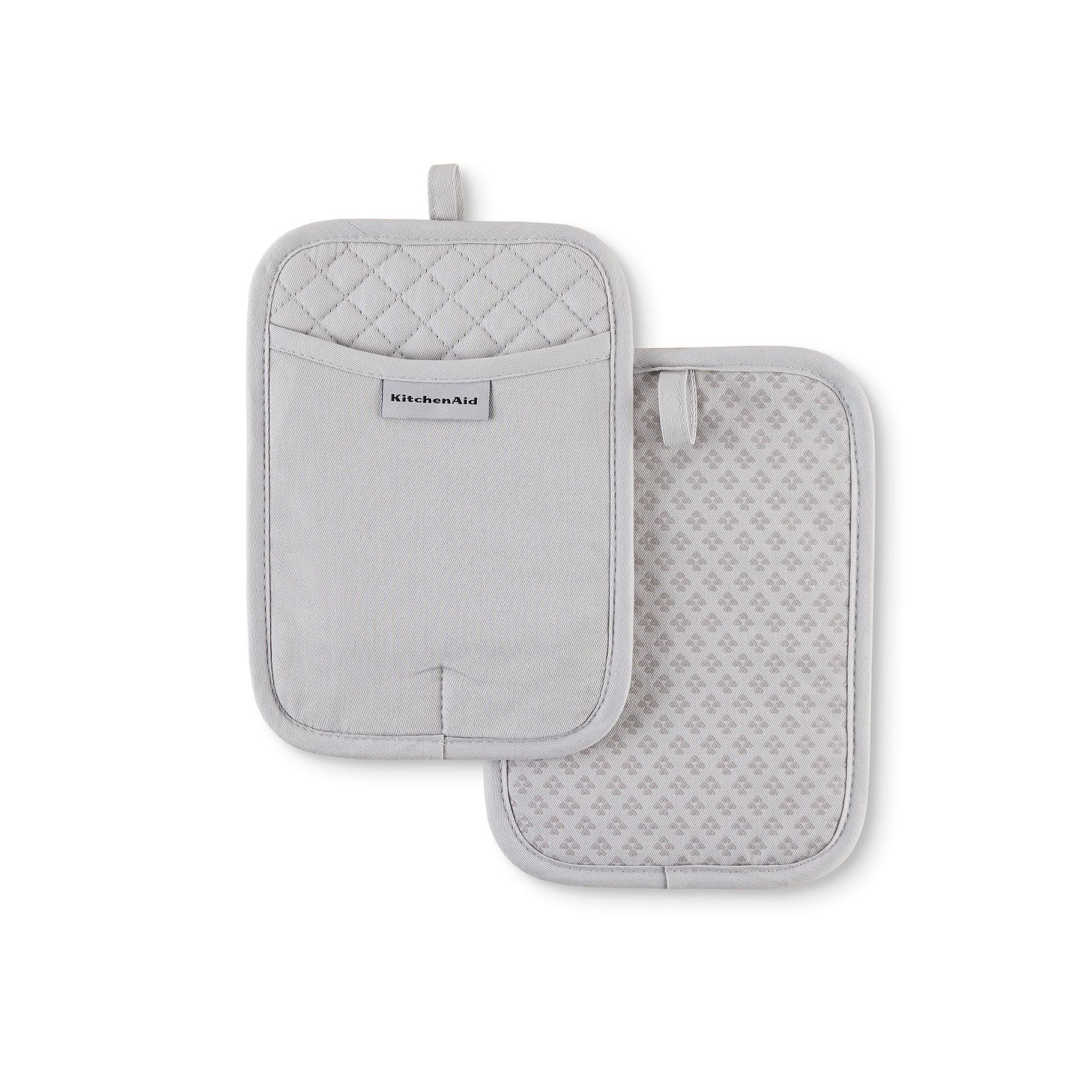 KitchenAid Asteroid 2-pc. Pot Holder Set, Matte Gray