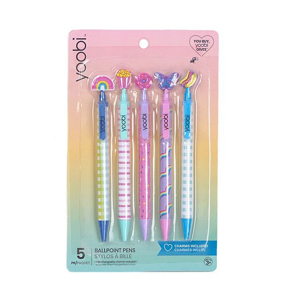 Yoobi Enchanted Dreams 5Pack Retractable Gel Ballpoint Pen Set