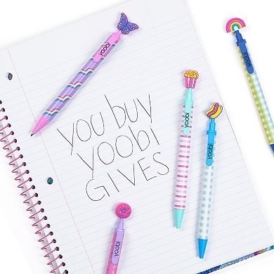 Yoobi Enchanted Dreams 5 Pack Retractable Gel Ballpoint Pen Set