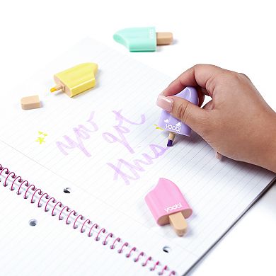 Yoobi Mini Highlighters Multicolor Popsicle