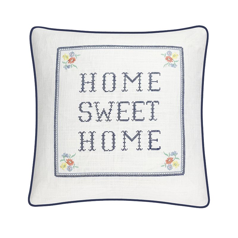 28182187 Sonoma Goods For Life Home Sweet Home Pillow, Whit sku 28182187