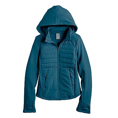 Girls 7 20 Tek Gear Mixed Media Jacket in Regular Plus