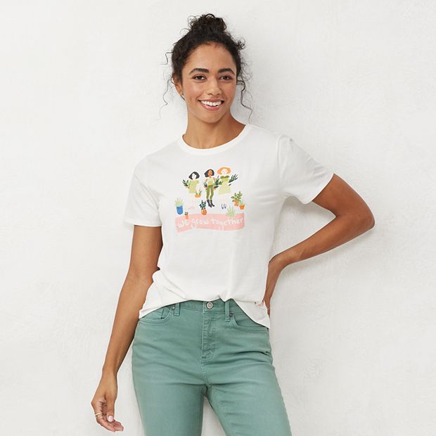 kohls womens graphic t shirts