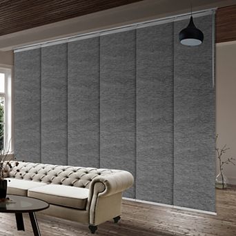 Rod Desyne Charcoal Camo 6-Panel Single Rail Panel Track Room Extendable Divider