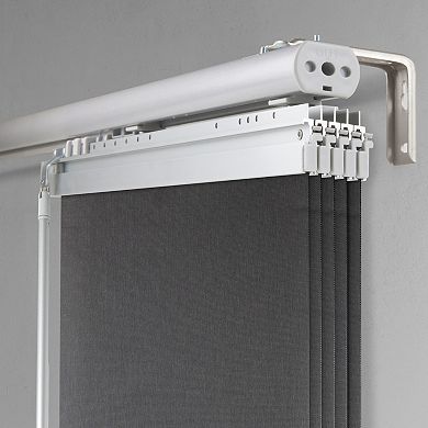 Rod Desyne 5-Panel Light Filtering Single Rail Panel Track Room Extendable Divider