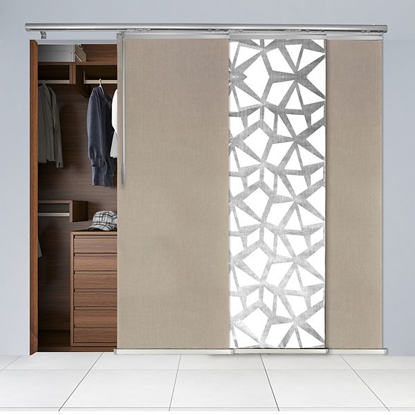 Rod Desyne 3Panel Single Rail Panel Track Room Extendable Divider