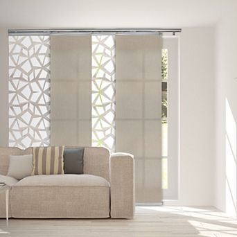 Rod Desyne 4-Panel Adjustable Single Rail Panel Track Room Extendable Divider