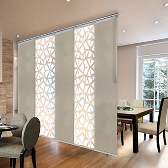 Rod Desyne 5-Panel Adjustable Single Rail Panel Track Room Extendable Divider