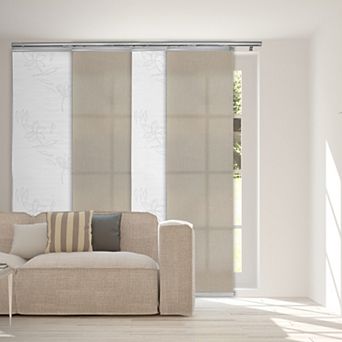 Rod Desyne 4-Panel Adjustable Energy-Efficient Single Rail Panel Track Room Extendable Divider