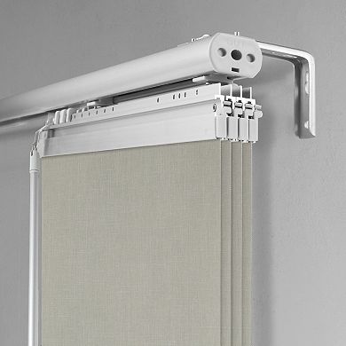 Rod Desyne 4-Panel Adjustable Energy-Efficient Single Rail Panel Track Room Extendable Divider