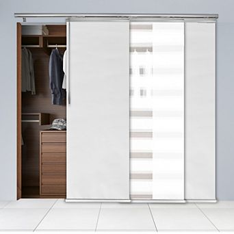 Rod Desyne 3-Panel Single Rail Adjustable Track Room Extendable Divider