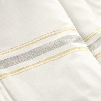 Lush Decor Farmhouse Stripe Reversible Throw