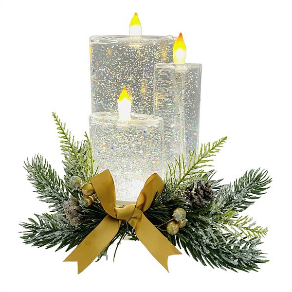 St. Nicholas Square® Shimmer LED Spinning Water Table Decor