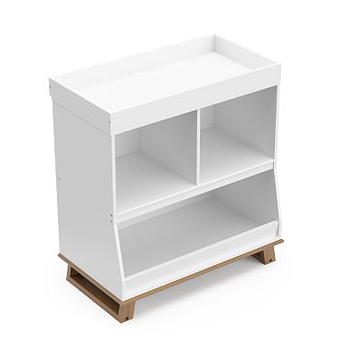 Storkcraft Modern Changing Table with Storage and Removable Topper