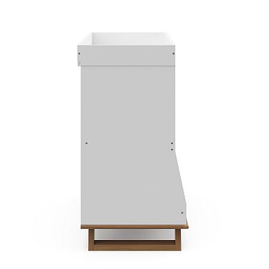 Storkcraft Modern Changing Table with Storage and Removable Topper