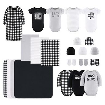 Baby The Peanutshell 23 pc Black & White Checker Gift Set