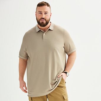 Big & Tall Sonoma Goods For Life® Short Sleeve Pique Polo