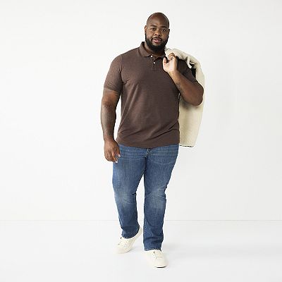 Big & Tall Sonoma Goods For Life® Short Sleeve Pique Polo