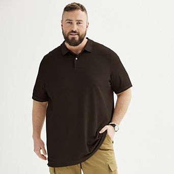 Big & Tall Sonoma Goods For Life® Short Sleeve Pique Polo