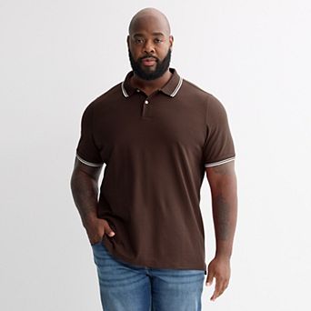 Big & Tall Sonoma Goods For Life® Short Sleeve Pique Polo