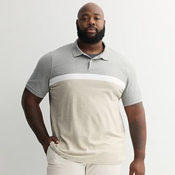 Big & Tall Sonoma Goods For Life® Short Sleeve Pique Polo