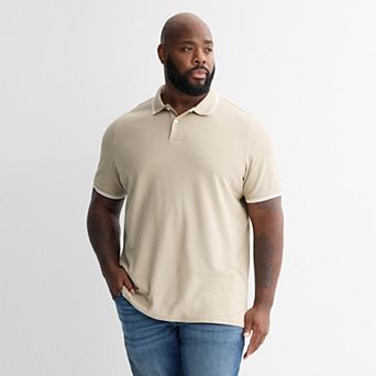 Big & Tall Sonoma Goods For Life® Short Sleeve Pique Polo