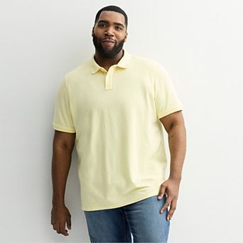 Big & Tall Sonoma Goods For Life® Short Sleeve Pique Polo