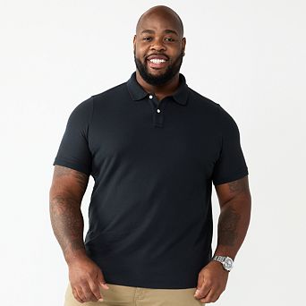 Big & Tall Sonoma Goods For Life® Short Sleeve Pique Polo