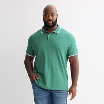 Big & Tall Sonoma Goods For Life® Short Sleeve Pique Polo