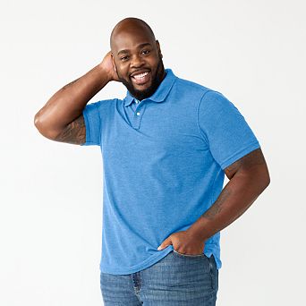 Big & Tall Sonoma Goods For Life® Short Sleeve Pique Polo