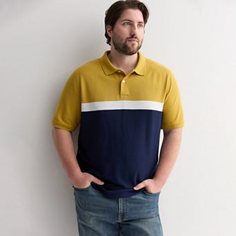 Big & Tall Sonoma Goods For Life® Short Sleeve Pique Polo