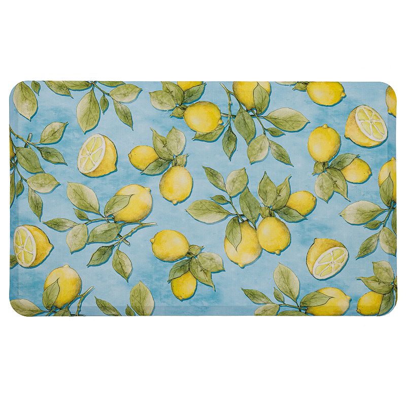 Mohawk Home Lemons All Over Slice Comfort Kitchen Mat, Multicolor, 18X30