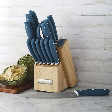 Farberware® EdgeKeeper 14-pc. Turquoise Cutlery Set