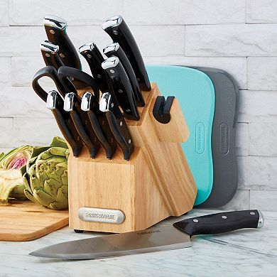 Farberware® EdgeKeeper 14-pc. Cutlery Set with Cutting Mats