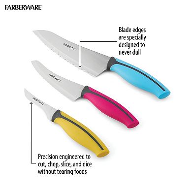 Farberware® Precise Slice 3-pc. Chef Knife Set
