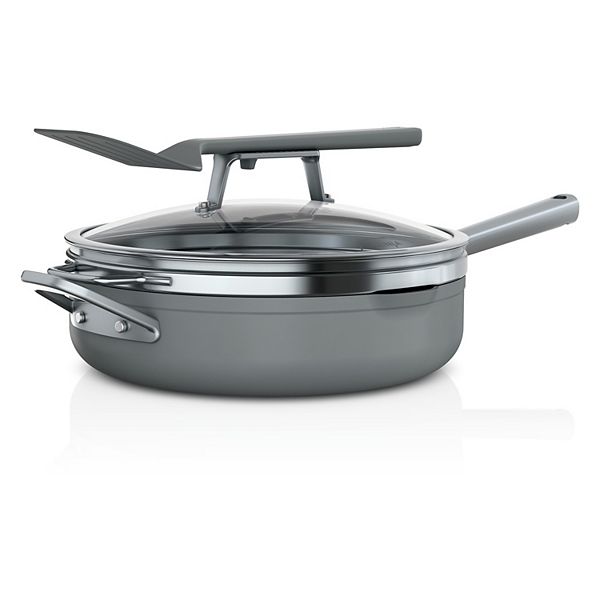 NINJA Foodi NeverStick 12-Piece Stainless Steel Nonstick Cookware