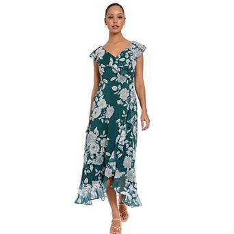 Women's London Times Ruffled Maxi Dress