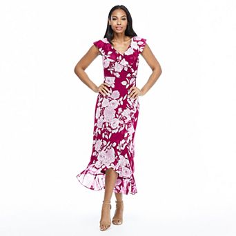 Women's London Times Ruffled Maxi Dress
