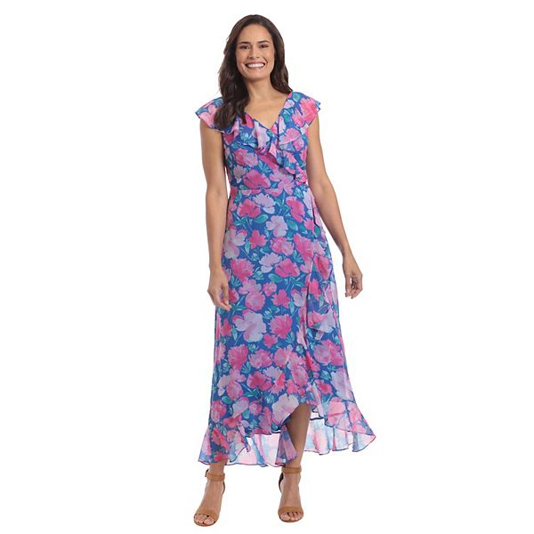 Women's London Times Ruffled Maxi Dress