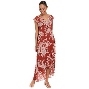 Women's London Times Ruffled Maxi Dress
