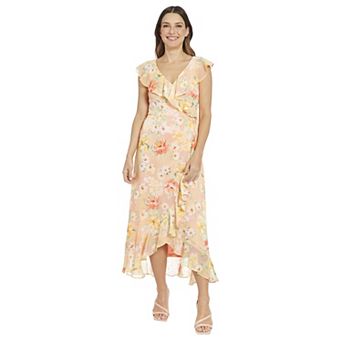 Women's London Times Ruffled Maxi Dress