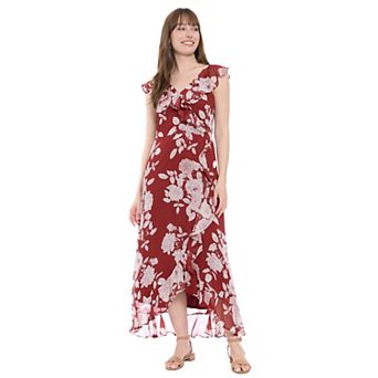 Women's London Times Ruffled Maxi Dress