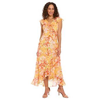 Women's London Times Ruffled Maxi Dress