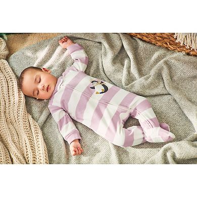 Baby & Toddler Girl Carter's Microfleece Penguin Footed Pajamas