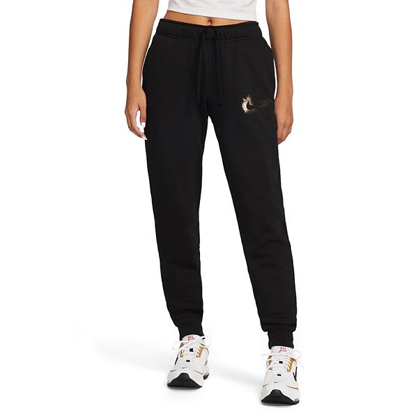 Women's Nike Black with Rose Gold Joggers Size Small