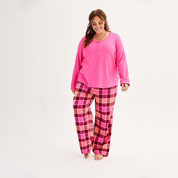 Women's Sonoma Goods For Life® Henley Pajama Top & Flannel Pajama