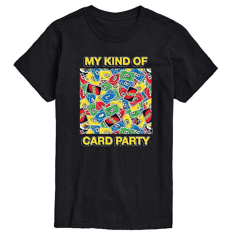 Mens Mattel UNO My Kind Of Card Party Tee, Size: XS, Black